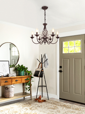 6-light chandelier
