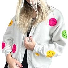 Ameri♡ LITTLE FUNNY FACE KNIT CARDIGAN Ameri♡ LITTLE FUNNY FACE KNIT CARDIGAN