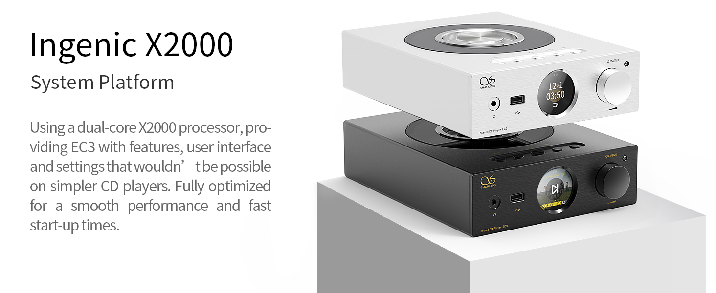 Amazon.com: SHANLING EC3 Stereo CD Player, USB Drive Port, ES9219C DAC ...