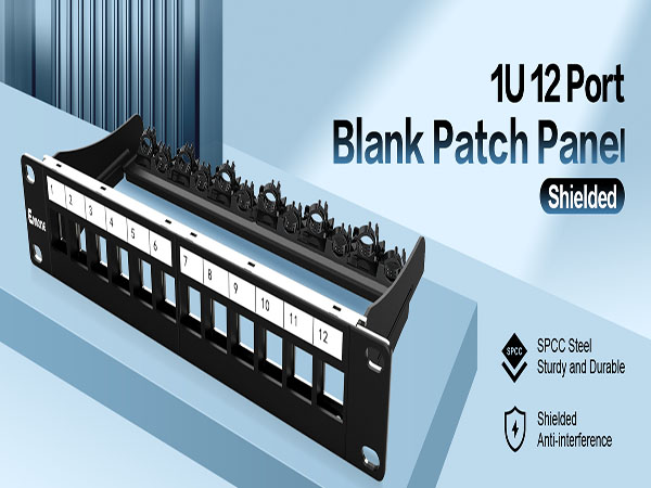 Amazon.com: Enmane 12Port Blank Keystone Patch Panel 1U