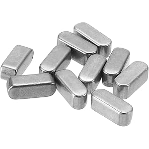 Amazon.com: uxcell 10Pcs Round Ended Feather Key, 5 x 5 x