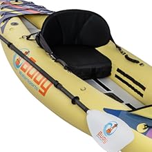 Buoy Watersports Havasu Single Kayak - Side view of the kayak to show the adjustable seat & footrest