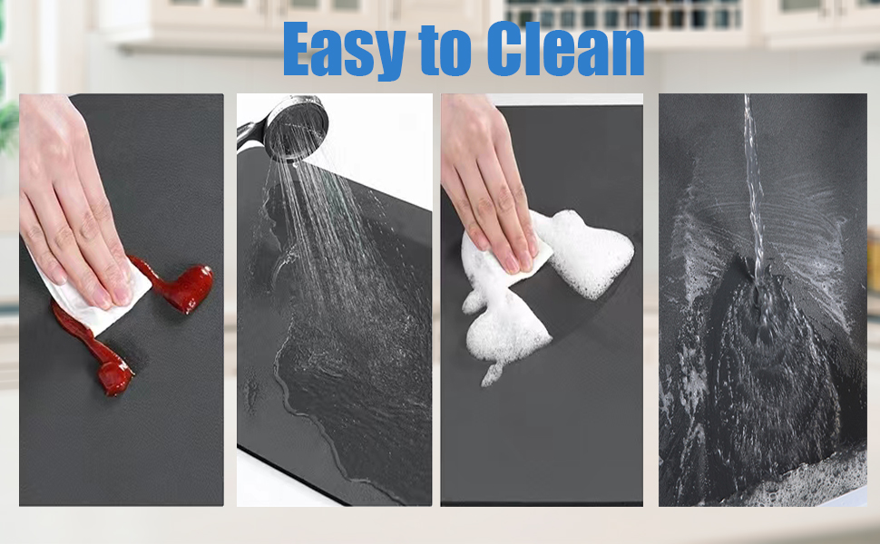 2 Pack Dish Drying Mat for Kitchen Counter 24 x 16in Dish