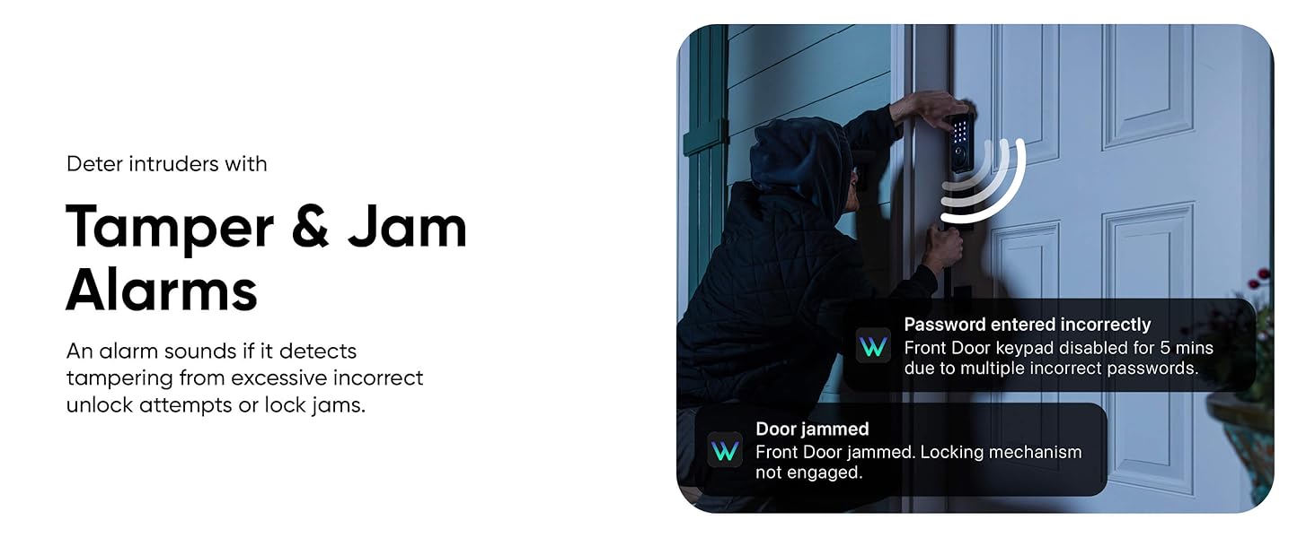 Wyze Lock Bolt v2 Alarms