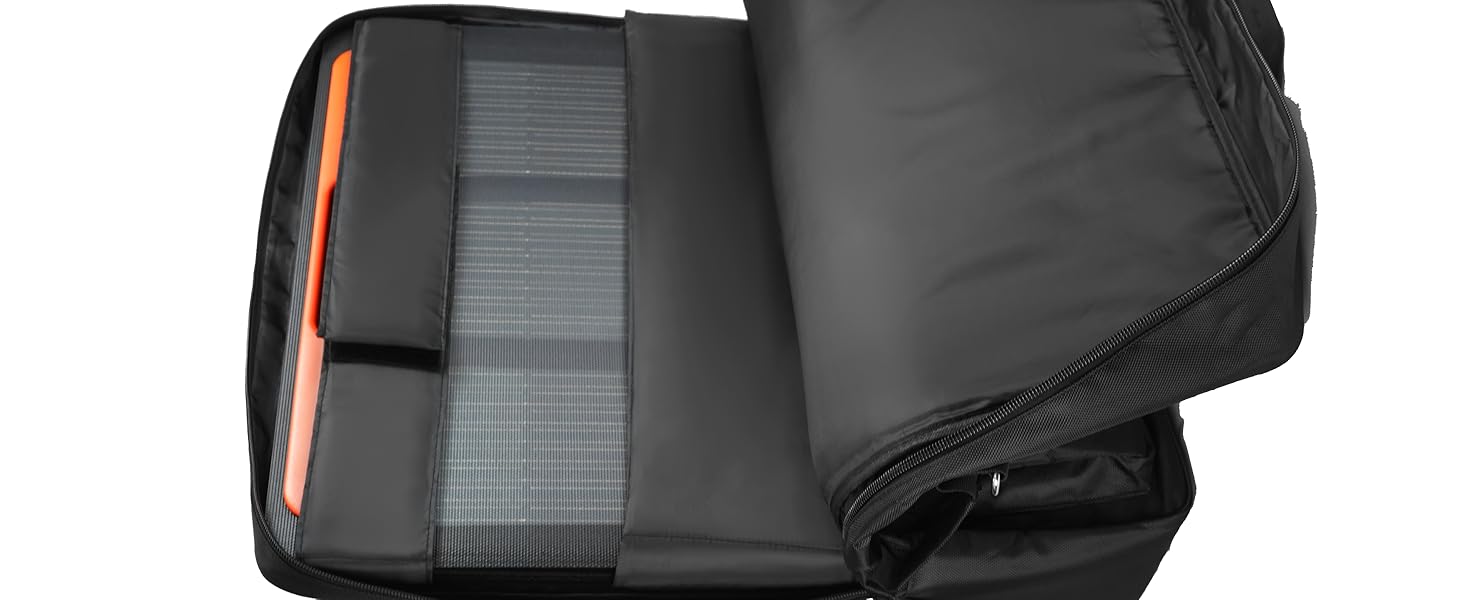 Main Compartment: Holds 2 Solar Panels
