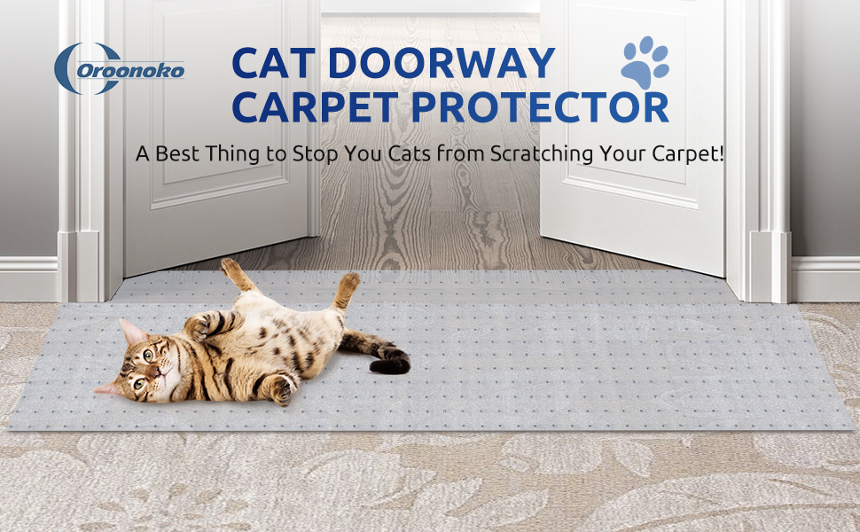 3.6FT Carpet Protector for Cats,Non Slip Cats Scratch Carpet Protectors for Pets