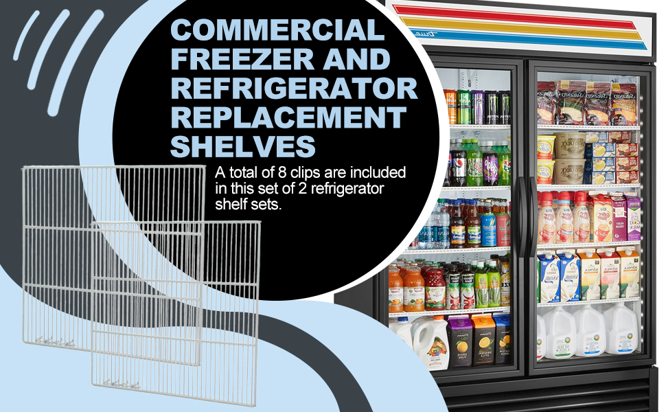 Set of 2 Commercial Freezer and Refrigerator Replacement