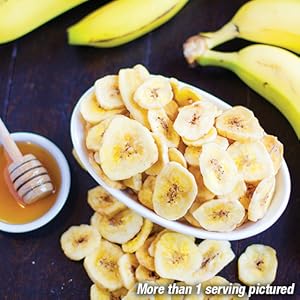Banana chips snack freeze dried dehydrated emergency preparedness food for kids