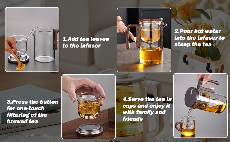 Glass Teapot With Infuser