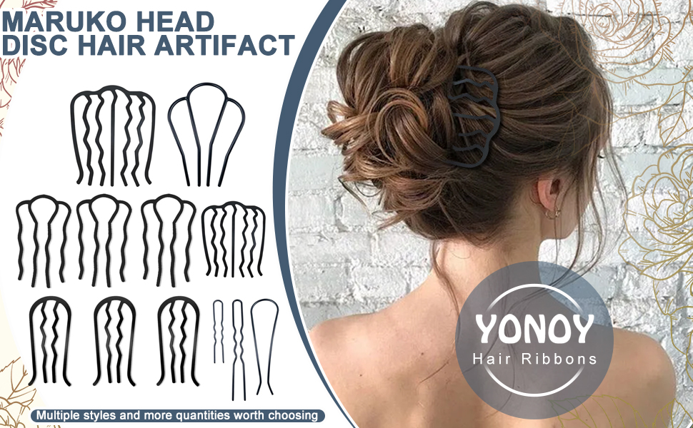 12 Pcs Metal Hair Side Combs