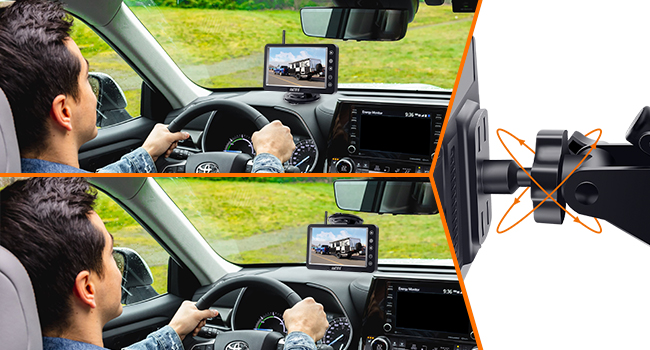 trailer hitch camera wireless magnetic