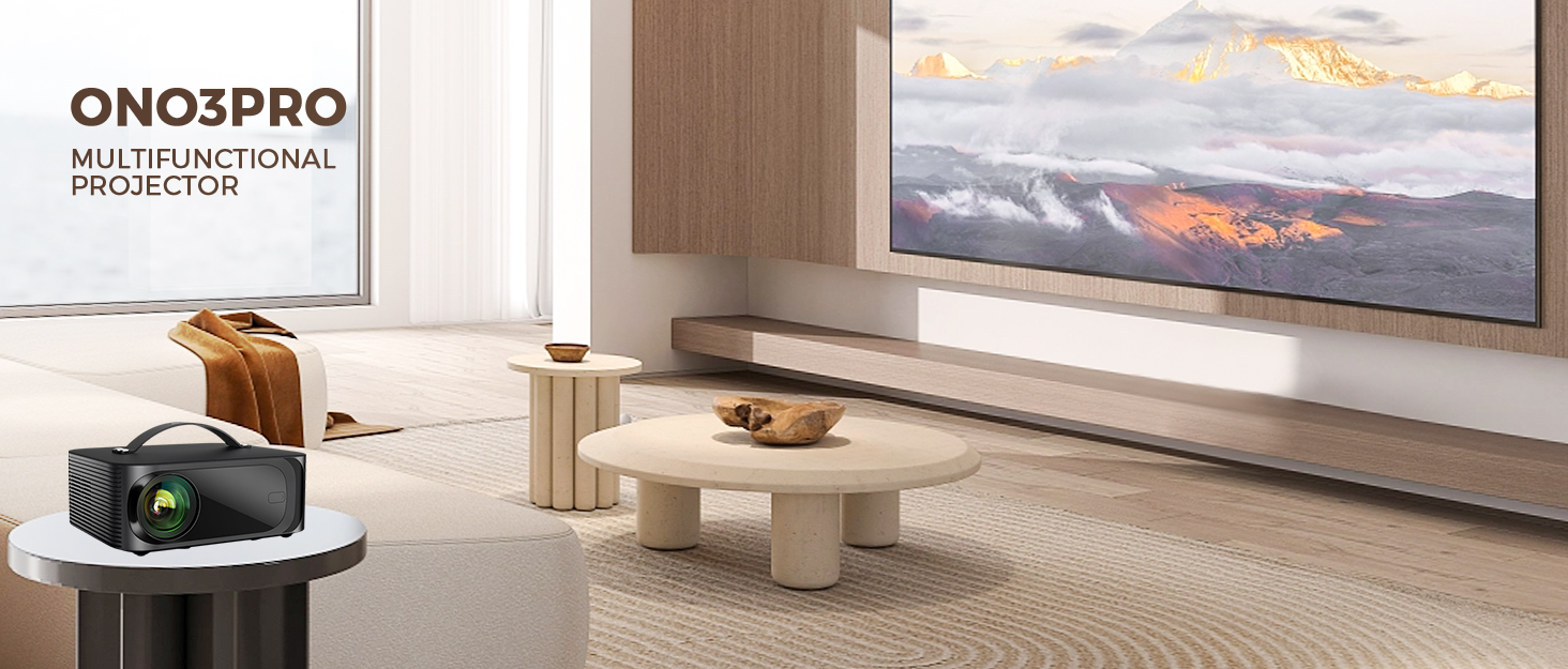 ONO3 PRO projector 4K with wifi and bluetooth