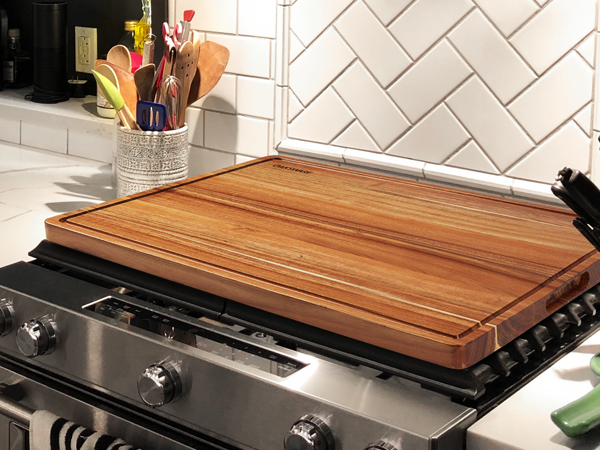 extra large wood chopping boards for stovetop