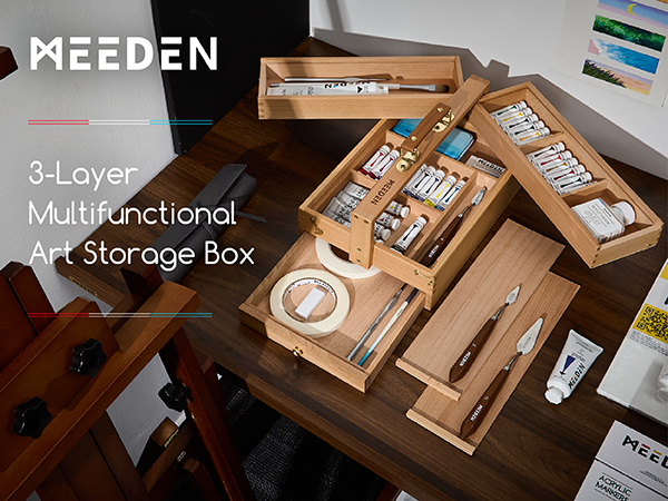 Amazon.com: MEEDEN Artist Supply Storage Box - Portable