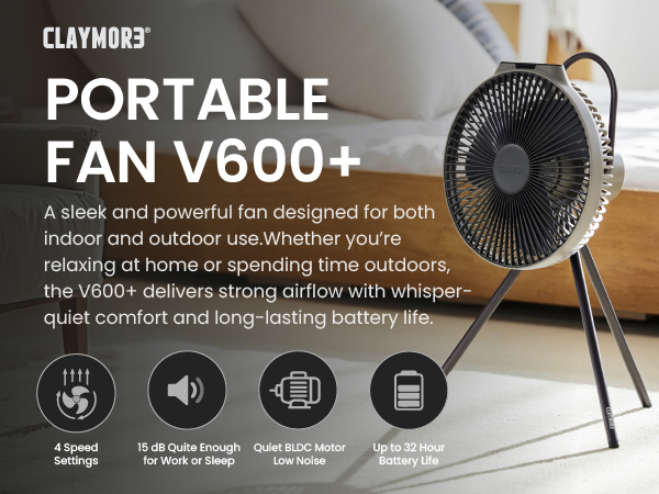 Amazon.com: Claymore V600+ Rechargeable Camping Fan (Warm