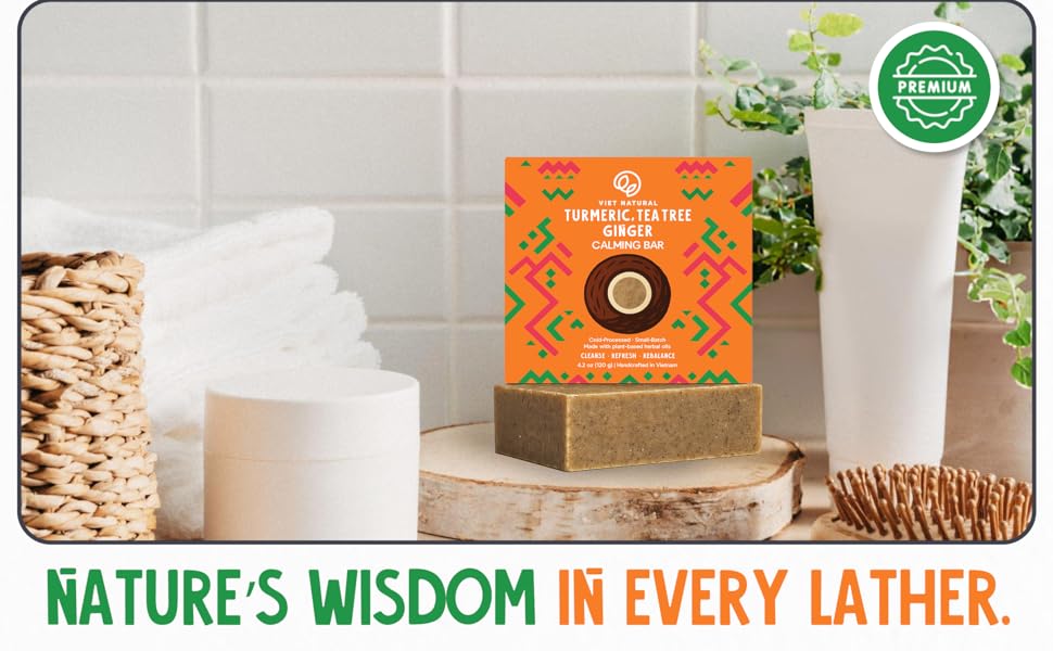 Turmeric, Tea Tree & Ginger Calming Bar