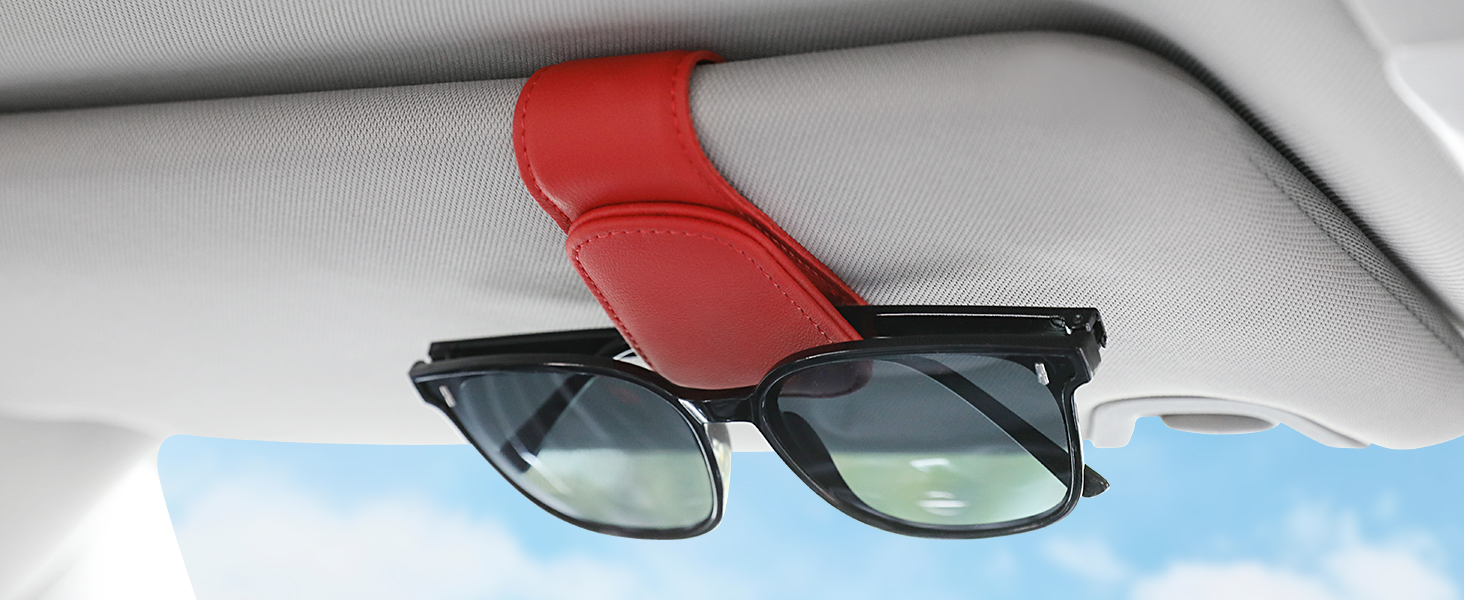KanSmart Sunglass Holder for Car Visor Sunglasses Clip