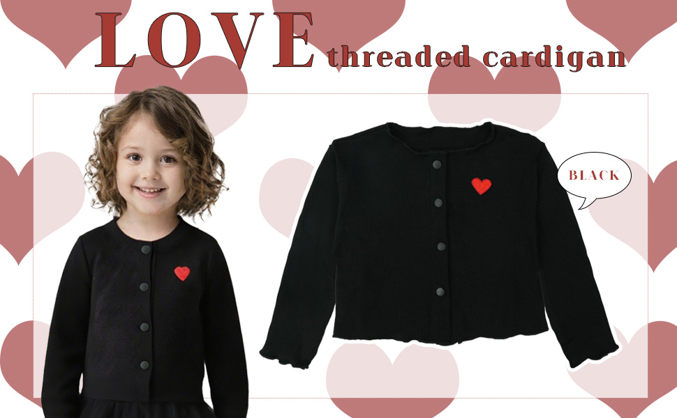threaded cardigan