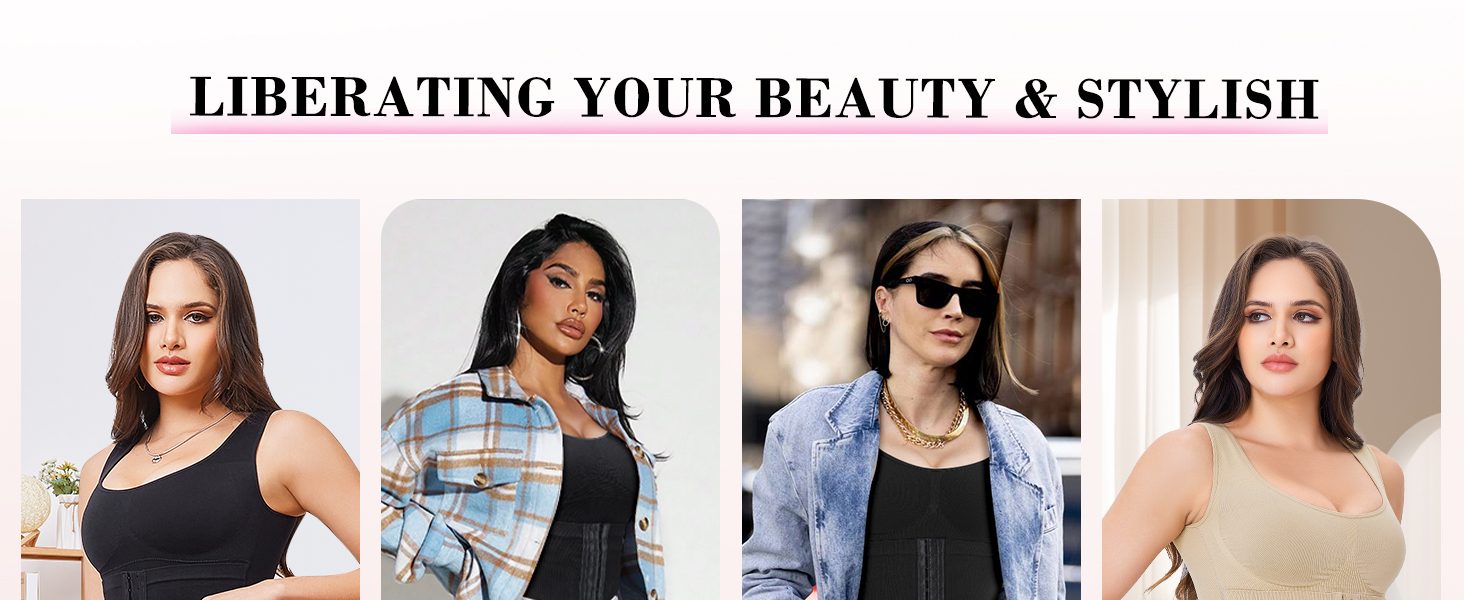 Nebility Compression Shapewear Tummy Control Camisole Tank Tops Waist