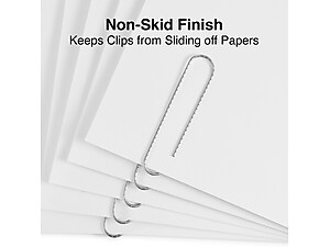 closeup of paperclips holding papers together