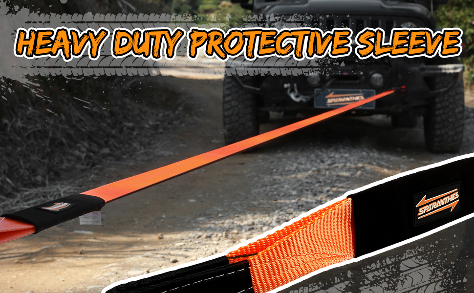 SPIRANTHES Tow Straps Heavy Duty with Loops Kit 4 inch x