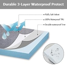 waterproof dog bed