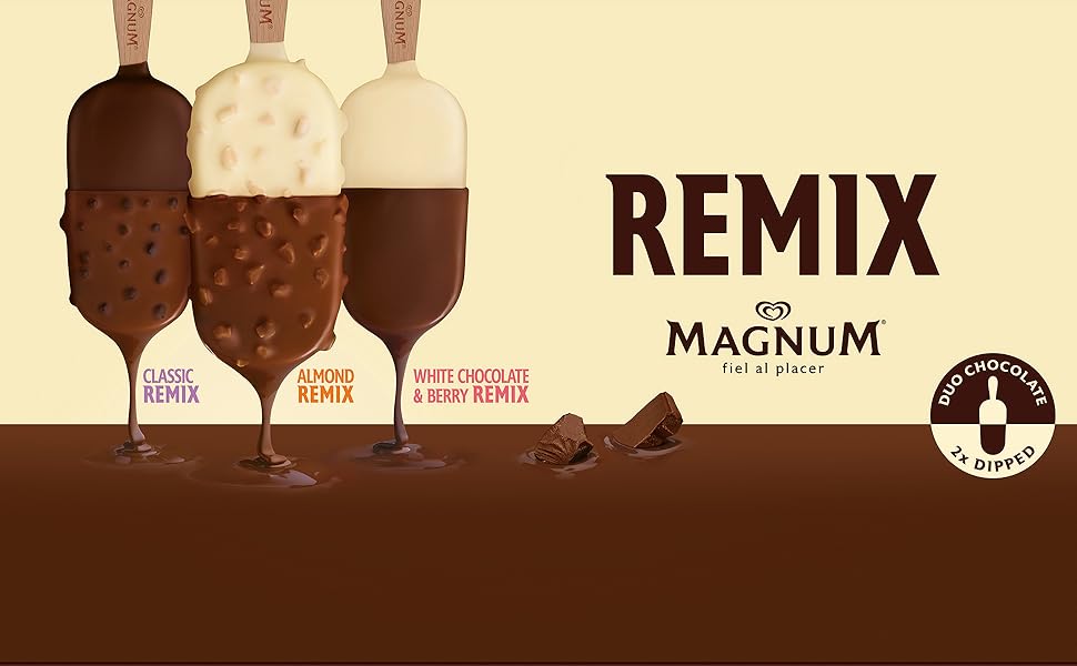 Magnum Eis am Stiel Almond Remix für den leckeren Eiscreme Genuss mit Kakao von Rainforest