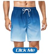 HIITAVE Mens Swimming Trunks Quick Dry Swim Shorts with Mesh Lining Lightweight Swimwear Bathing ...