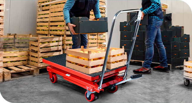 hydraulic lift table cart
