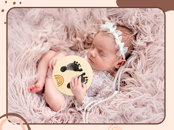 Double-Sided Boho Rainbow Newborn Name Sign