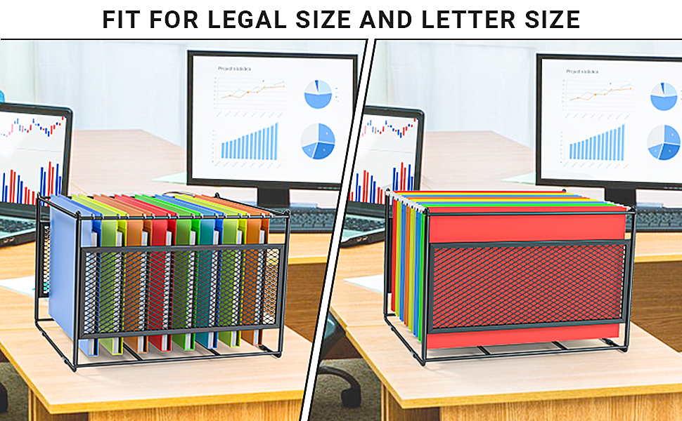 Hanging File Folder Frame for Legal and Letter Size,Hanging