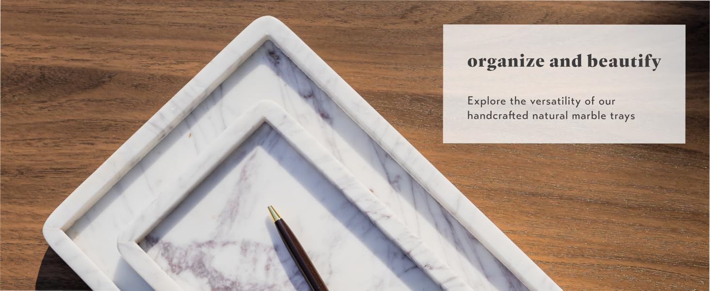marble catchall trays