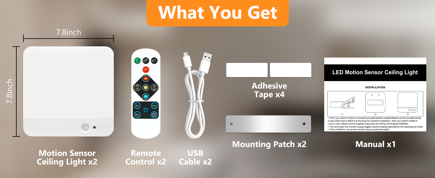wireless ceiling light with remote