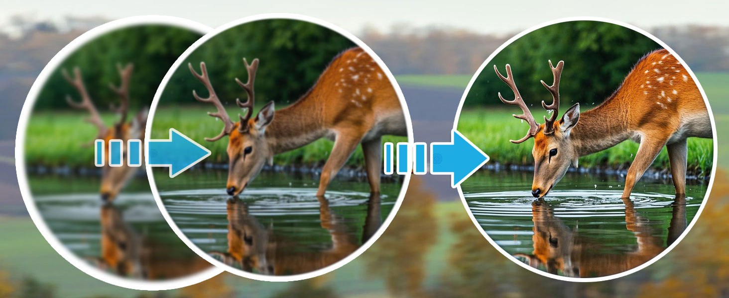 Large lens binoculars