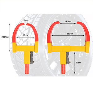 Amazon.co.jp: Wallfire タイヤロック 盗難防止 車 車盗難防止