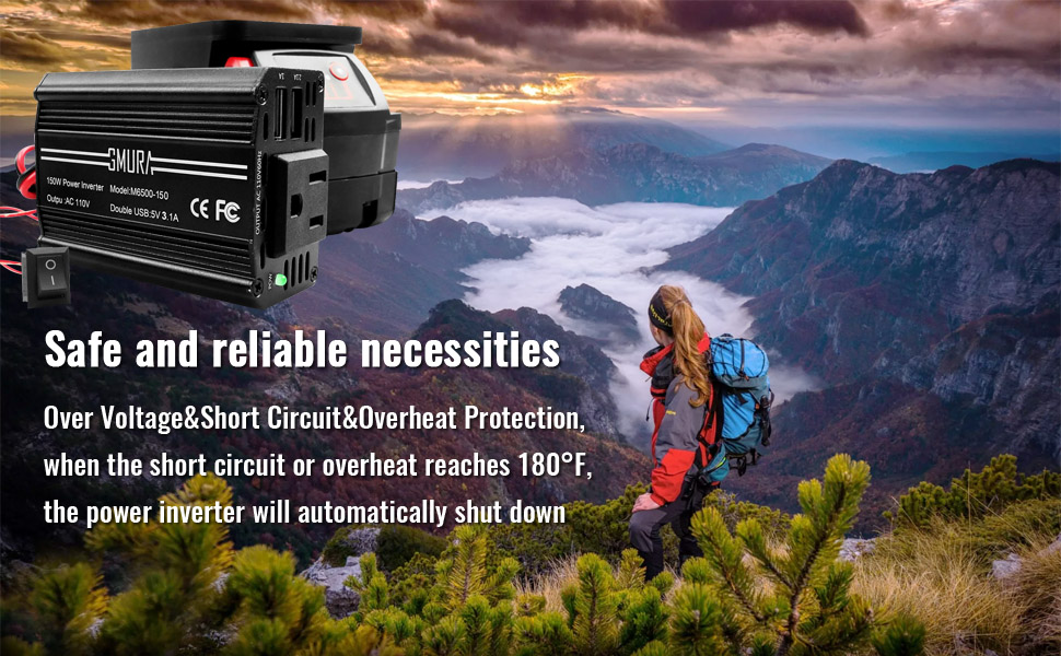 150W Portable Power Supply Inverter