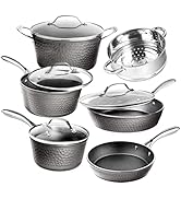 Panelas e frigideiras antiaderentes Frigideira antiaderente conjunto de panelas de indução cozinha de aço inoxidável 