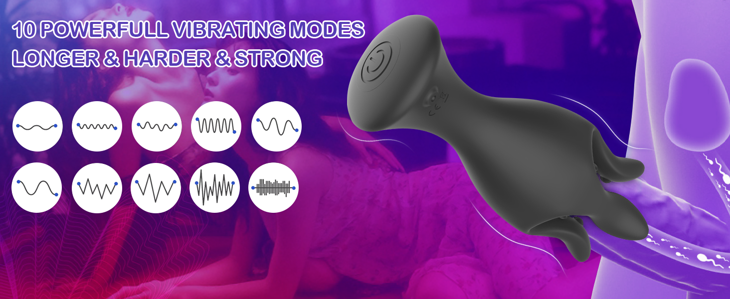 10 powerful vibrating modes longer & harder & stronger