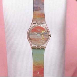 Amazon.co.jp: [スウォッチ] 腕時計 TURNER'S SCARLET SUNSET