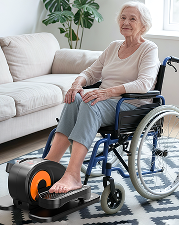 leg exerciser while sitting for seniors