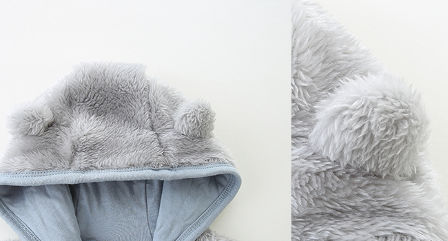 baby cute bear ears snowsuit