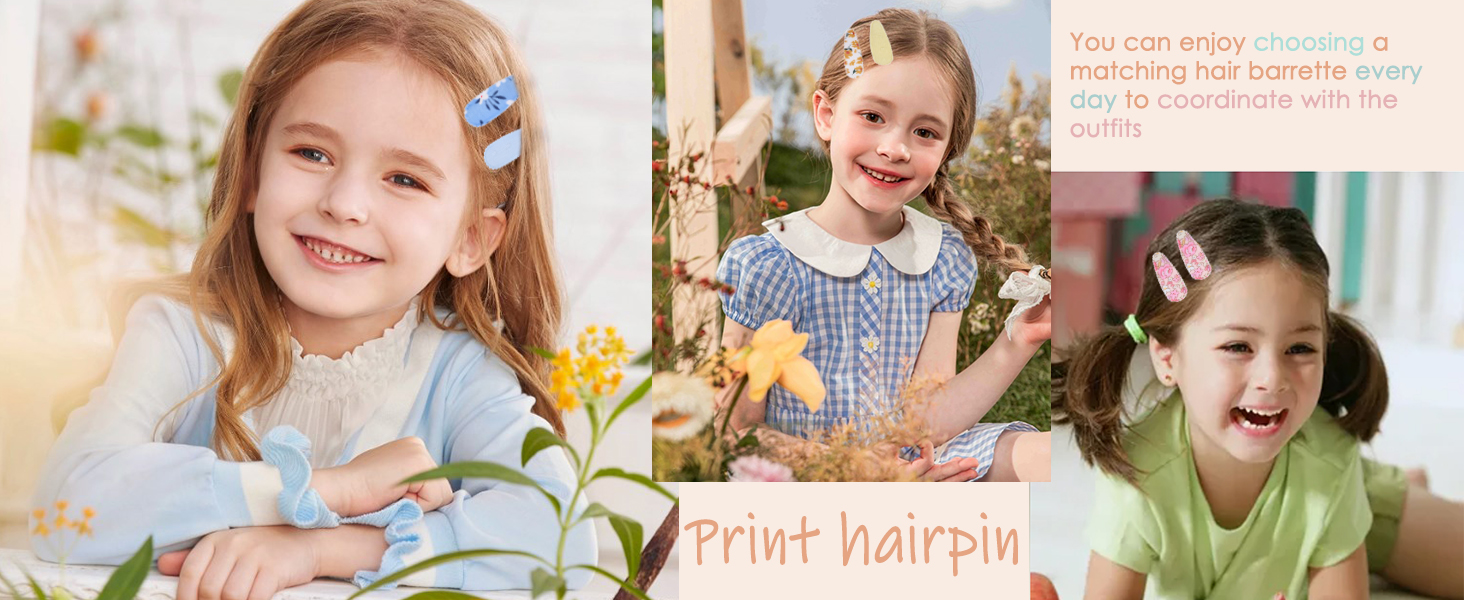 Hair Clips Cute Mini Snap Hair Clips for Baby Girls Kids