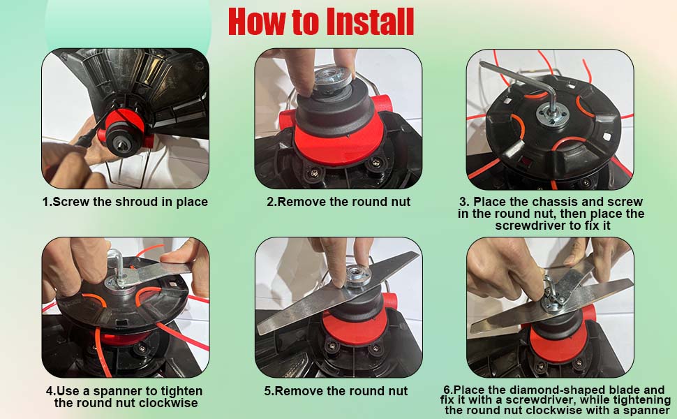 Bamse Cordless Grass Trimmer 21V, Cordless Strimmer Brushless with 2