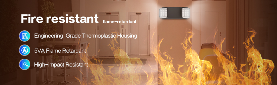 Spectsun Black Emergency Exit Lighting