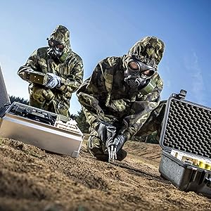 protective clothing with elastic hood and front zipper closure without mask respirator