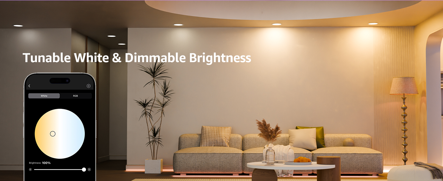 led recessed lighting warm light