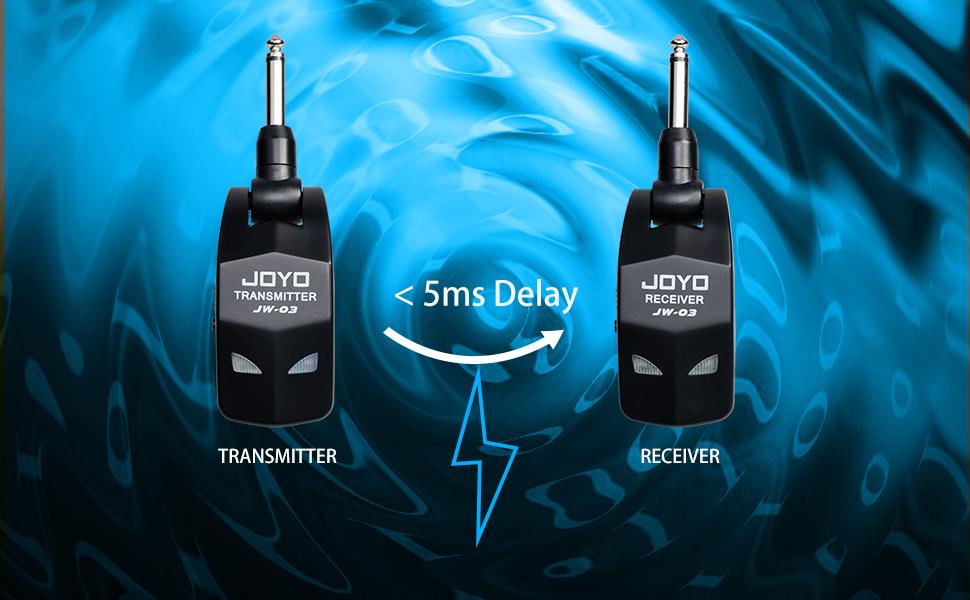 JOYO 2.4GHz Wireless Guitar System 4 Channels Rechargeable