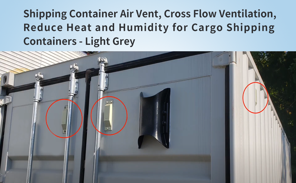 Vanshly, 8 Pack Shipping Container Air Vent, Cross Flow Ventilation