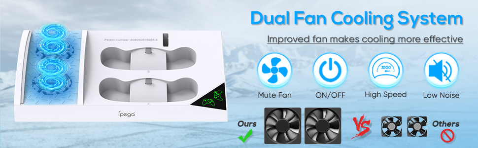 Dual fan Cooling System