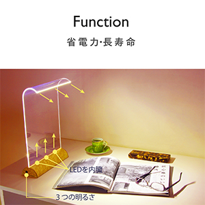 グローワイド　デスクLEDライト　ナチュラル　バーズアイメープル Amazon.co.jp: Glowide Wood LED デスクライト GW1000N-B